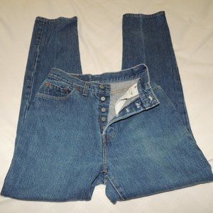 Vtg. LEVIS 90s Womens  Selvedge Indigo Denim Jeans